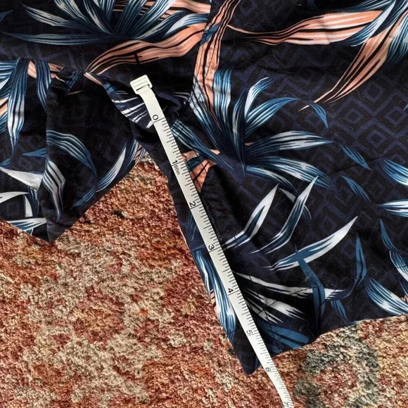 NWT Threadbare 2-Pack Men's Swim Shorts | Coral & Tropical Print | Fits Like M - Picture 6 of 7